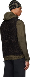 ROA Black & Brown Vortex Crewneck Vest