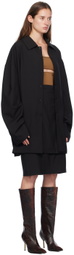 MARIE ADAM-LEENAERDT Black 'Jacket Skirt' Midi Dress