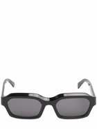 RETROSUPERFUTURE Boletus Squared Black Acetate Sunglasses