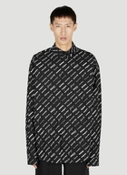 Balenciaga - Logo Print Shirt in Black