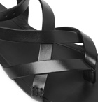 SAINT LAURENT - Culver Leather Sandals - Black