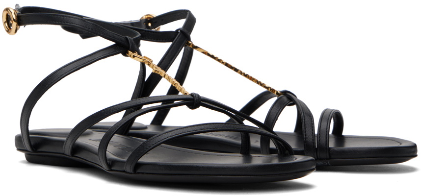 JACQUEMUS Black Les Classiques 'Les sandales Pralu plates' Sandals