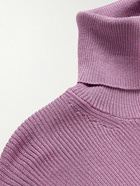 TOM FORD - Ribbed Silk Sweater - Pink