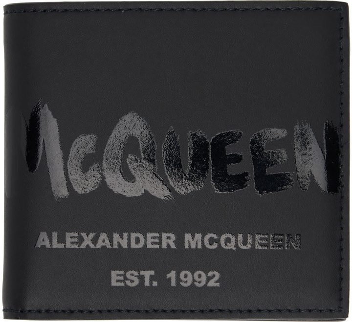 Photo: Alexander McQueen Black Graffiti Wallet