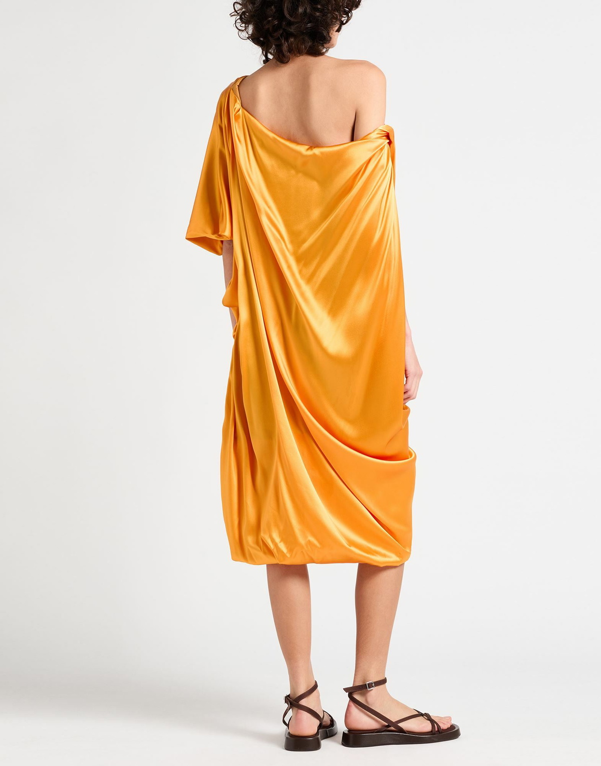 Dries Van Noten Womens Midi dress in Mandarin