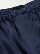 Derek Rose - Bailey Silk-Satin Boxer Shorts - Blue