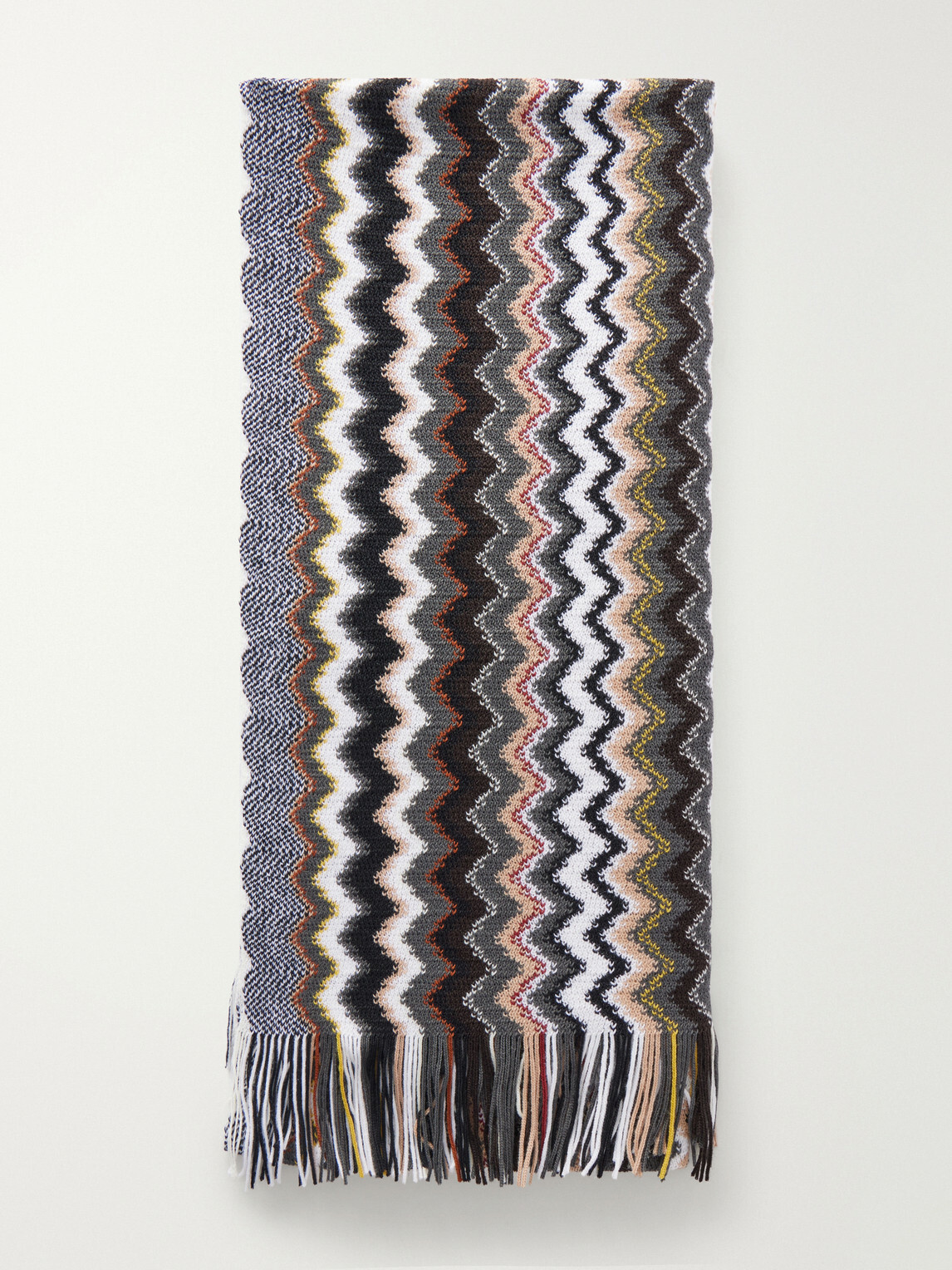 Missoni - Striped Crochet-Knit Wool-Blend Scarf - Multi