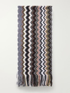 Missoni - Striped Crochet-Knit Wool-Blend Scarf - Multi