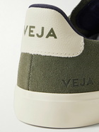 Veja - Campo Rubber and Leather-Trimmed Suede Sneakers - Green