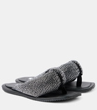 The Attico Indie embellished leather thong sandals