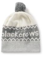 Black Crows - Logo-Jacquard Knitted Beanie