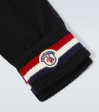 Moncler Logo virgin wool gloves