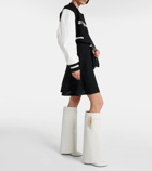 Givenchy Shark Lock leather knee-high boots