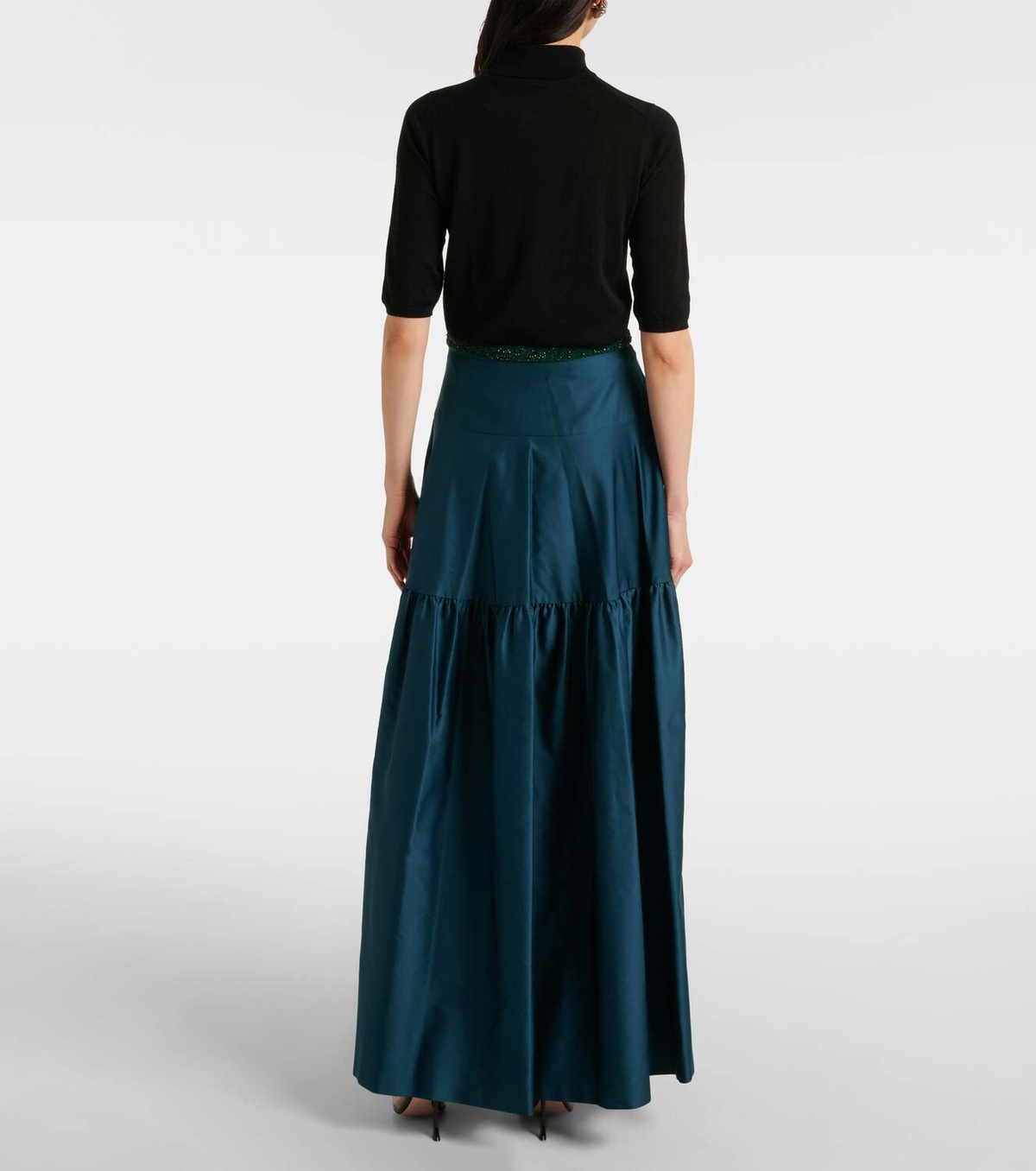 Max Mara Brasile embellished maxi skirt