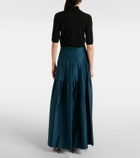 Max Mara Brasile embellished maxi skirt