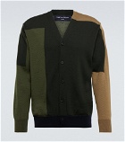 Comme des Garcons Homme - Colorblocked wool cardigan