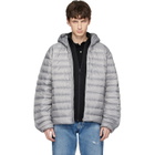 Canada Goose Gray 'Tonal Label' Stratus Down Jacket