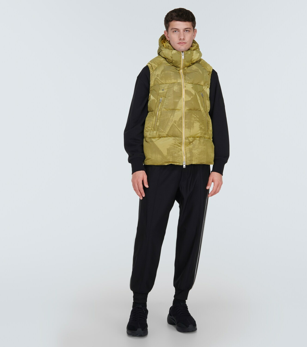 Y-3 Trompe-l'œil down vest