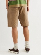OLIVER SPENCER - Cotton-Seersucker Drawstring Shorts - Neutrals
