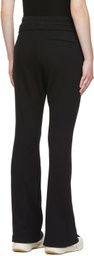 determ; Black Cotton Lounge Pants