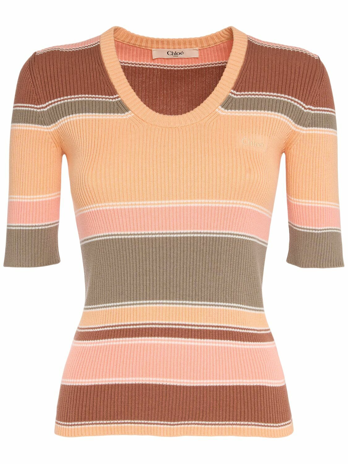 CHLOÉ Cotton Knit Top Chloe