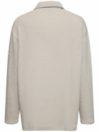 MARTINE ROSE - Logo Print Half-zip Cotton Polo Sweater