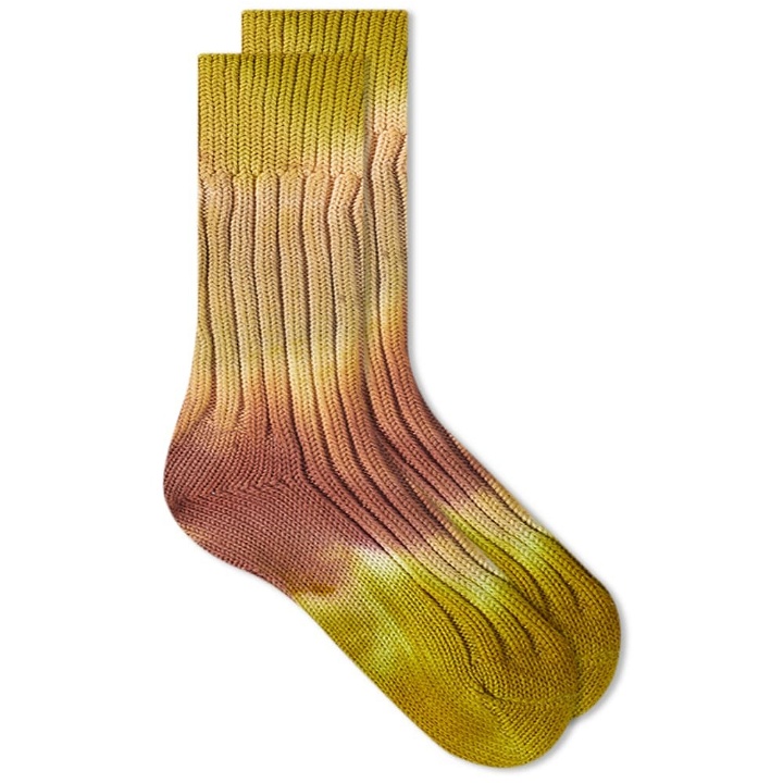 Photo: decka x Stain Shade Heavyweight Sock in Natural Moss