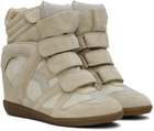 Isabel Marant Beige Beckett Sneakers