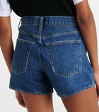 Agolde Parker Long high-rise denim shorts