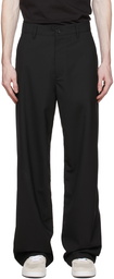 HOPE Black Wool Wind Trousers