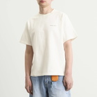 Bram's Fruit Men's Distressed Big Lemon Outline T-Shirt in White