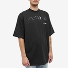 Balenciaga Men's Bleed Logo T-Shirt in Black/White