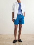 Noah - Straight-Leg Cotton-Canvas Shorts - Blue