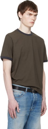 JEANERICA Brown Ringer T-shirt