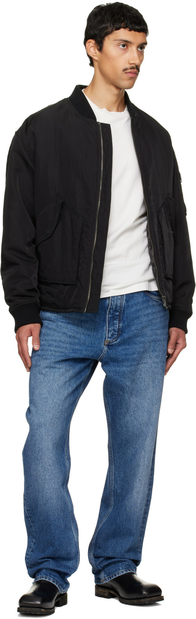 Hugo Black Technical Bomber Jacket