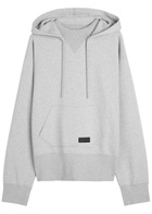 Givenchy Logo Hooded Cotton Sweatshirt Grey