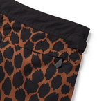 TOM FORD - Mid-Length Leopard-Print Swim Shorts - Brown