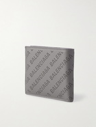 Balenciaga - Logo-Perforated Full-Grain Leather Billfold Wallet