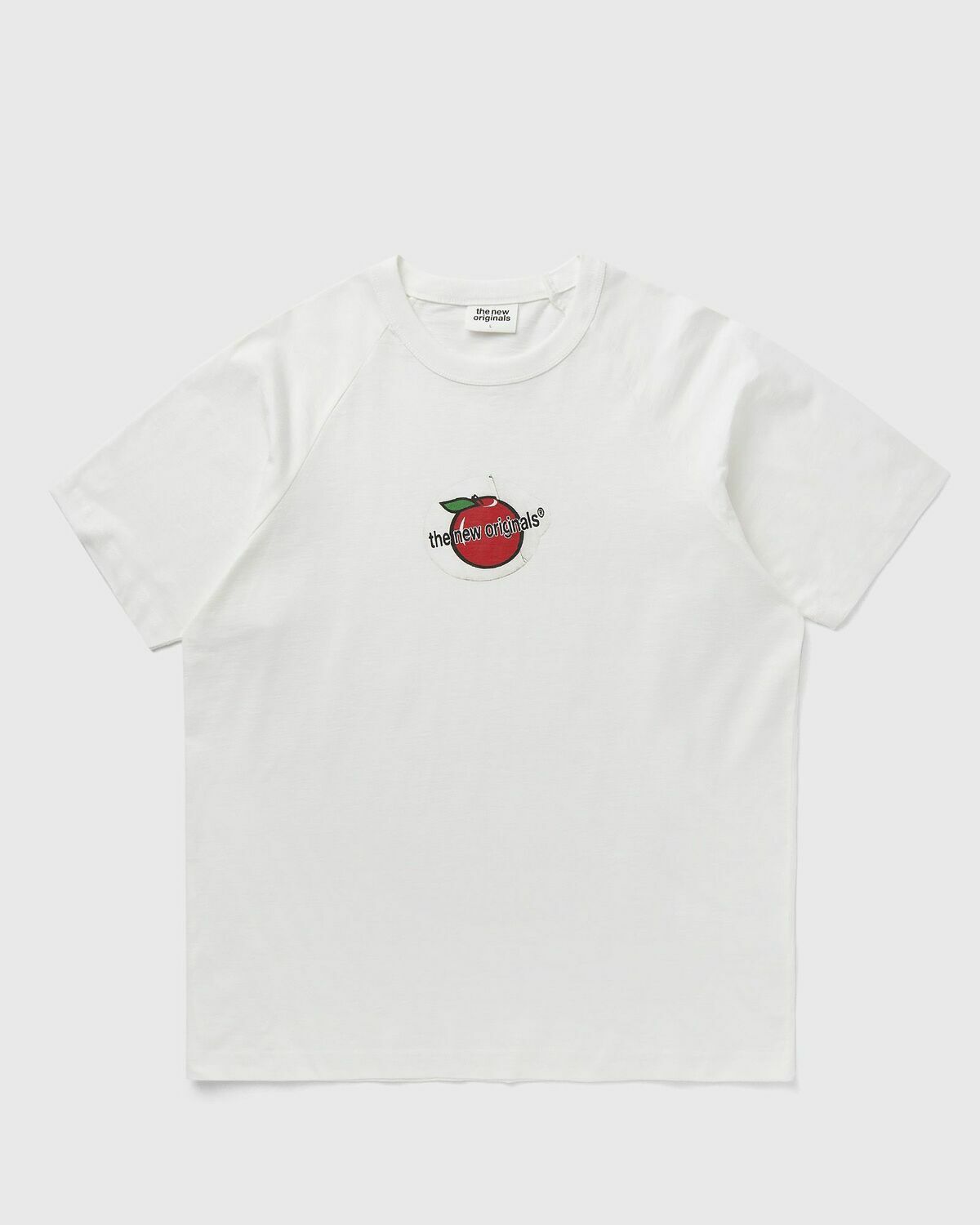 The New Originals APPLE STICKER RAGLAN TEE White Mens Shortsleefe