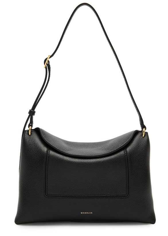Photo: Wandler Penelope Slouch Leather Cross-body bag - Black - One Size