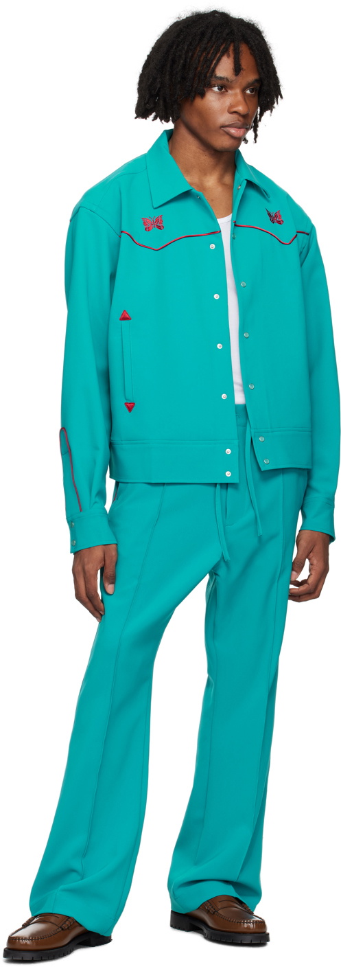 NEEDLES Blue Piping Cowboy Trousers
