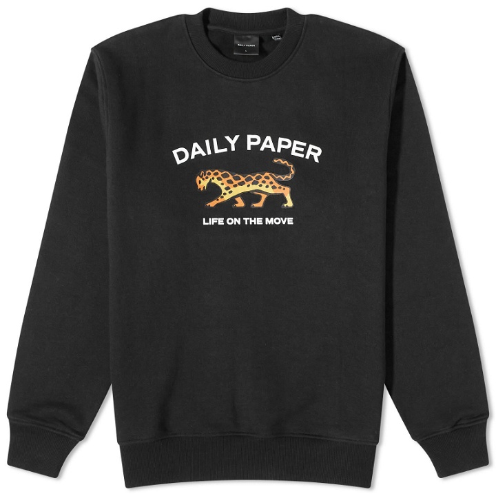 Photo: Daily Paper Men's Radama Tiger Crew Sweater in Black