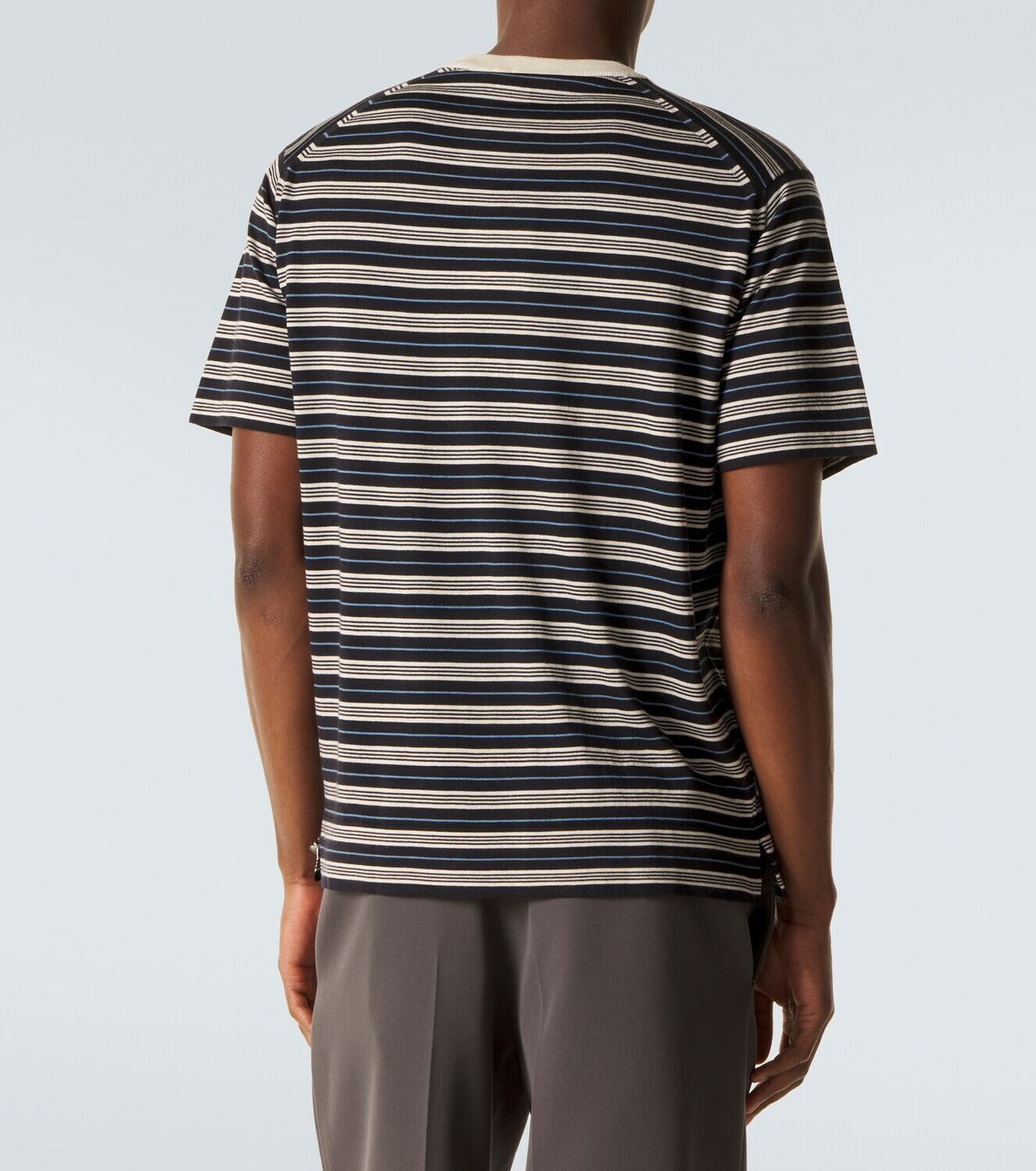 Wales Bonner Song striped wool and cotton T-shirt