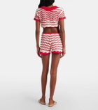 Bananhot Kim crochet cotton-blend shorts
