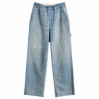 MM6 Maison Margiela Women's Oversized Jeans in Blue