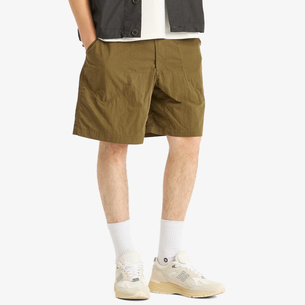 FrizmWORKS Men's Cotton Nylon Fatigue Shorts in Olive