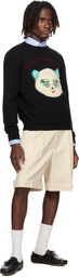 Valentino Beige Pleated Shorts