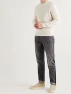 Brunello Cucinelli - Slim-Fit Ribbed Cotton Sweater - Neutrals