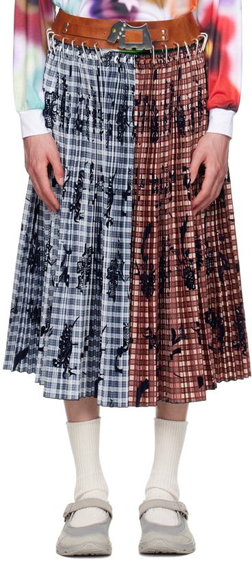 Photo: Chopova Lowena Brown & Blue Glenda Skirt