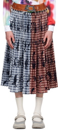 Chopova Lowena Brown & Blue Glenda Skirt